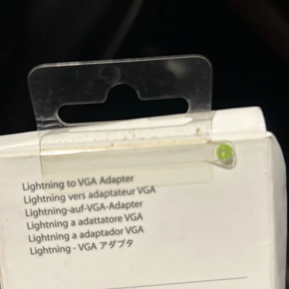 The lightening to VGA Adapter by Apple!